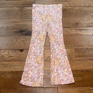 Btween Girls Flare Multicolored Floral Boho Leggings - Size 8